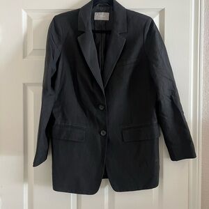Everlane Black Women's Blazer Linen